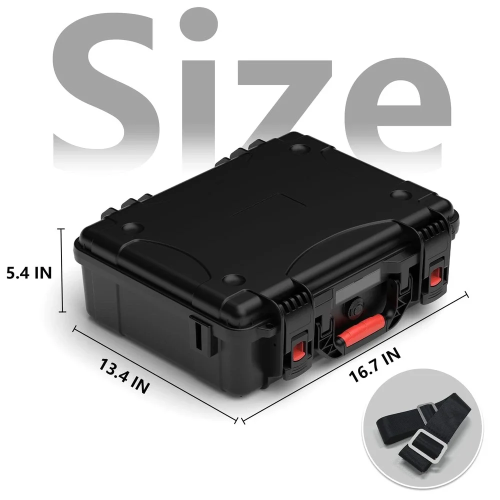 MEKEET Waterproof Hard Case for Starlink Mini Dish Travel Storage with Foam